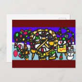 ジンジャーブレッドテーマパーククリスマス ポストカード (正面/裏面)