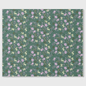 ジンジャーブレッドディアキャンドイキーントリートクリスマス ラッピングペーパー (フラット)