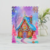 ジンジャーブレッドデザイン7ホリデーカード シーズンカード (スタンド正面)