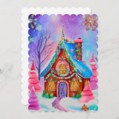 ジンジャーブレッドデザイン7ホリデーカード シーズンカード (正面/裏面)