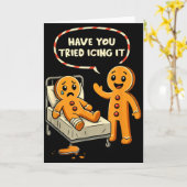 ジンジャーブレッドナースクリスマスを試してみた？ カード (黄色い花)