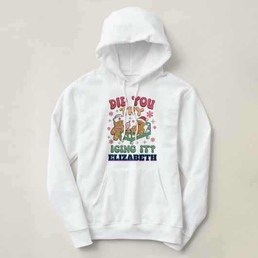 ジンジャーブレッドナースクリスマス食べてみた？ パーカ (デザイン正面)