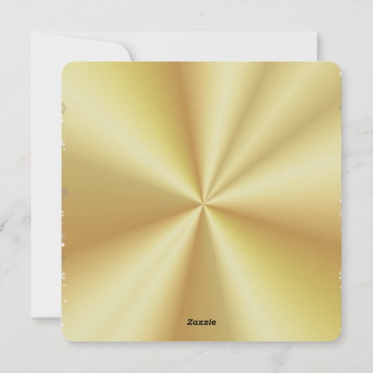 ジンジャーブレッドハウスとゴールデンサンタクロースのホリデーカードC シーズンカード (裏面)