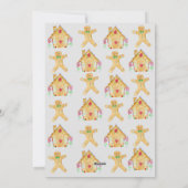 ジンジャーブレッドハウスのホリデーパーティー招待状 シーズンカード (裏面)