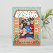 ジンジャーブレッドハウスのホリデー家族写真 (スタンド正面)