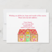 ジンジャーブレッドハウスの新住所のお知らせ 招待状 (裏面)