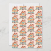 ジンジャーブレッドハウスの飾り付けクリスマスパーティー 招待状 (裏面)