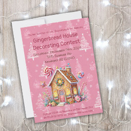 ジンジャーブレッドハウスの飾り付けコンテスト 招待状
