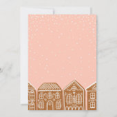 ジンジャーブレッドハウスの飾り付けパーティーの招待状 招待状 (裏面)