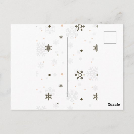 ジンジャーブレッドハウスの飾り付けパーティー クリスマス ポストカード (裏面)