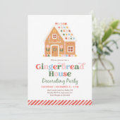 ジンジャーブレッドハウスの飾り付けパーティー 招待状 (スタンド正面)