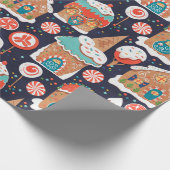 ジンジャーブレッドハウスアンドキャンディランドオンダーク ラッピングペーパー (角)