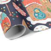 ジンジャーブレッドハウスアンドキャンディランドオンダーク ラッピングペーパー (ロールコーナー)