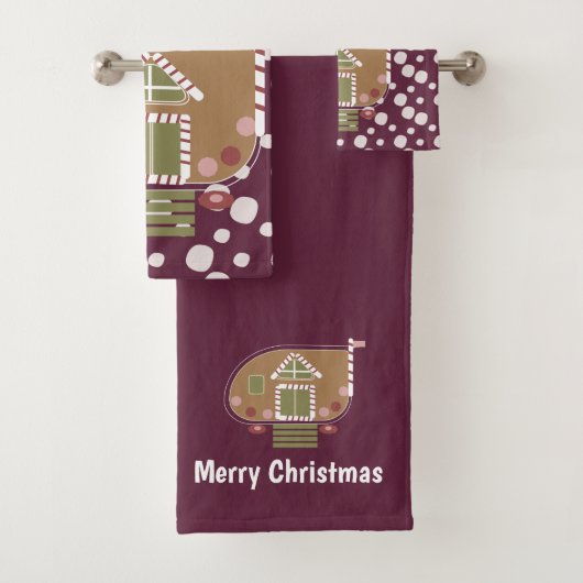 ジンジャーブレッドハウスキャンパーワインバスタオルセット バスタオルセット (インサイチュ)