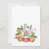 ジンジャーブレッドハウスクッキー交換クリスマスパーティー 招待状 (裏面)