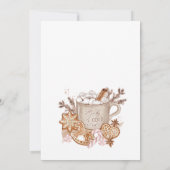 ジンジャーブレッドハウスクッキー交換クリスマスパーティー 招待状 (裏面)