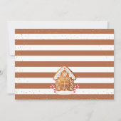 ジンジャーブレッドハウスクッキー装飾誕生日写真 サンキューカード (裏面)