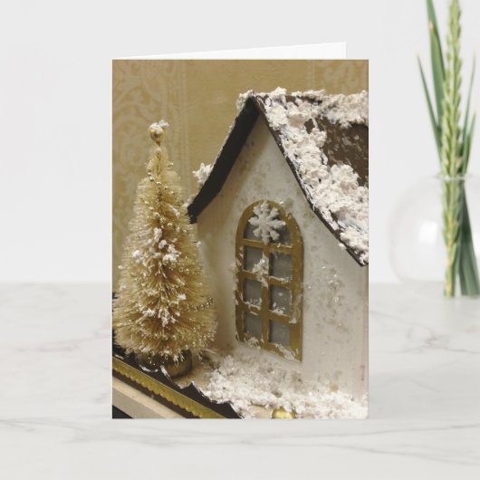 ジンジャーブレッドハウスクリスマスカード シーズンカード (正面)
