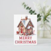 ジンジャーブレッドハウスクリスマスカード シーズンカード (スタンド正面)