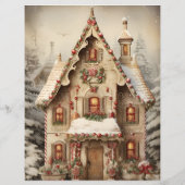 ジンジャーブレッドハウスクリスマススクラップブック紙