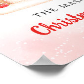 ジンジャーブレッドハウスクリスマスパーティーウェルカムポスター ポスター (角)