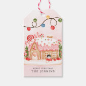 ジンジャーブレッドハウスクリスマスパーティー ギフトタグ (正面)
