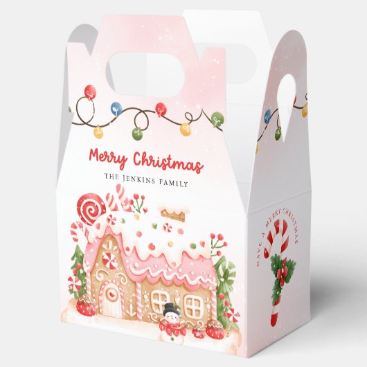 ジンジャーブレッドハウスクリスマスフェイスボックス フェイバーボックス (オープン)