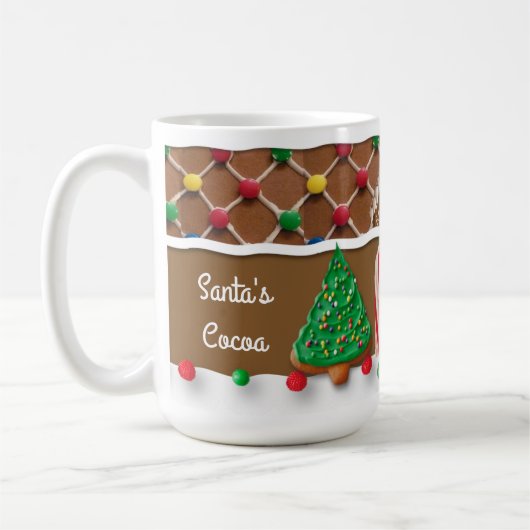 ジンジャーブレッドハウスクリスマスマグ コーヒーマグカップ (左)