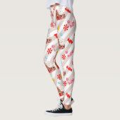ジンジャーブレッドハウスクリスマスレギンス レギンス (左)