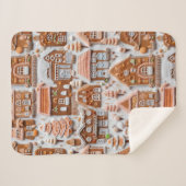 ジンジャーブレッドハウスクリスマス シェルパブランケット (正面(横))