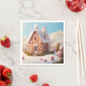 ジンジャーブレッドハウスクリスマス スタンダードカクテルナプキン (インサイチュ)