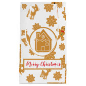 ジンジャーブレッドハウスクリスマス スモールペーパーバッグ (正面)