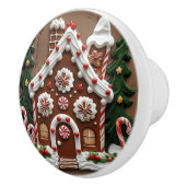 ジンジャーブレッドハウスクリスマス セラミックノブ (右)
