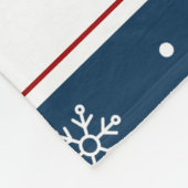 ジンジャーブレッドハウスクリスマス フリースブランケット (角)