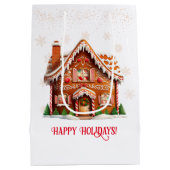 ジンジャーブレッドハウスクリスマス ミディアムペーパーバッグ (裏面)