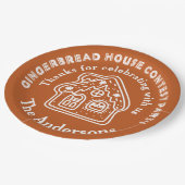 ジンジャーブレッドハウスコンテストパーティーありがとう ペーパープレート (アングル)