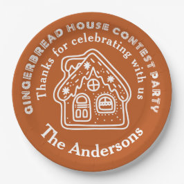 ジンジャーブレッドハウスコンテストパーティーありがとう ペーパープレート