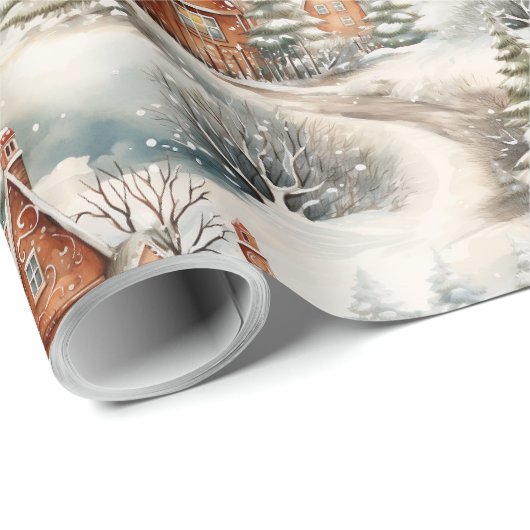 ジンジャーブレッドハウススノーウィークリスマス ラッピングペーパー (ロールコーナー)