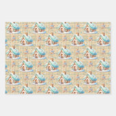 ジンジャーブレッドハウススノージンジャーブレッドベビー ラッピングペーパーシート (正面)