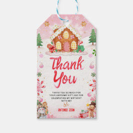 ジンジャーブレッドハウスデコレーションーパーティー ギフトタグ