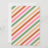 ジンジャーブレッドハウスデコレーション パーティーへの招待 招待状 (裏面)