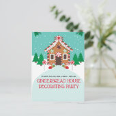 ジンジャーブレッドハウスバーチャルホリデークリスマスパーティー ポストカード (スタンド正面)