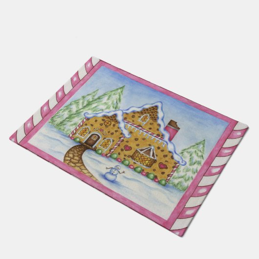 ジンジャーブレッドハウスフォーマット ドアマット (アングル)