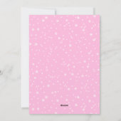 ジンジャーブレッドハウスブライトピンクメリークリスマス シーズンカード (裏面)