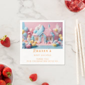 ジンジャーブレッドハウスベビーシャワー スタンダードカクテルナプキン (インサイチュ)