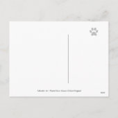 ジンジャーブレッドハウスラブラドール絵画ズ シーズンポストカード (裏面)