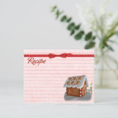 ジンジャーブレッドハウスレシピカード葉書 ポストカード (スタンド正面)