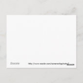 ジンジャーブレッドハウスレシピカード葉書 ポストカード (裏面)