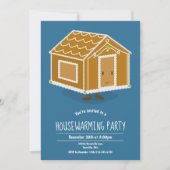 ジンジャーブレッドハウス引っ越し祝いパーティーパーティの招待状 招待状 (正面)