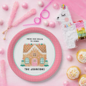 ジンジャーブレッドハウス |クリスマスCookie交換 ペーパープレート (パーティー)